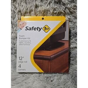 Safety 1st Foam Bumper Kit Brown 12' Edge Roll 4 Corners NIP